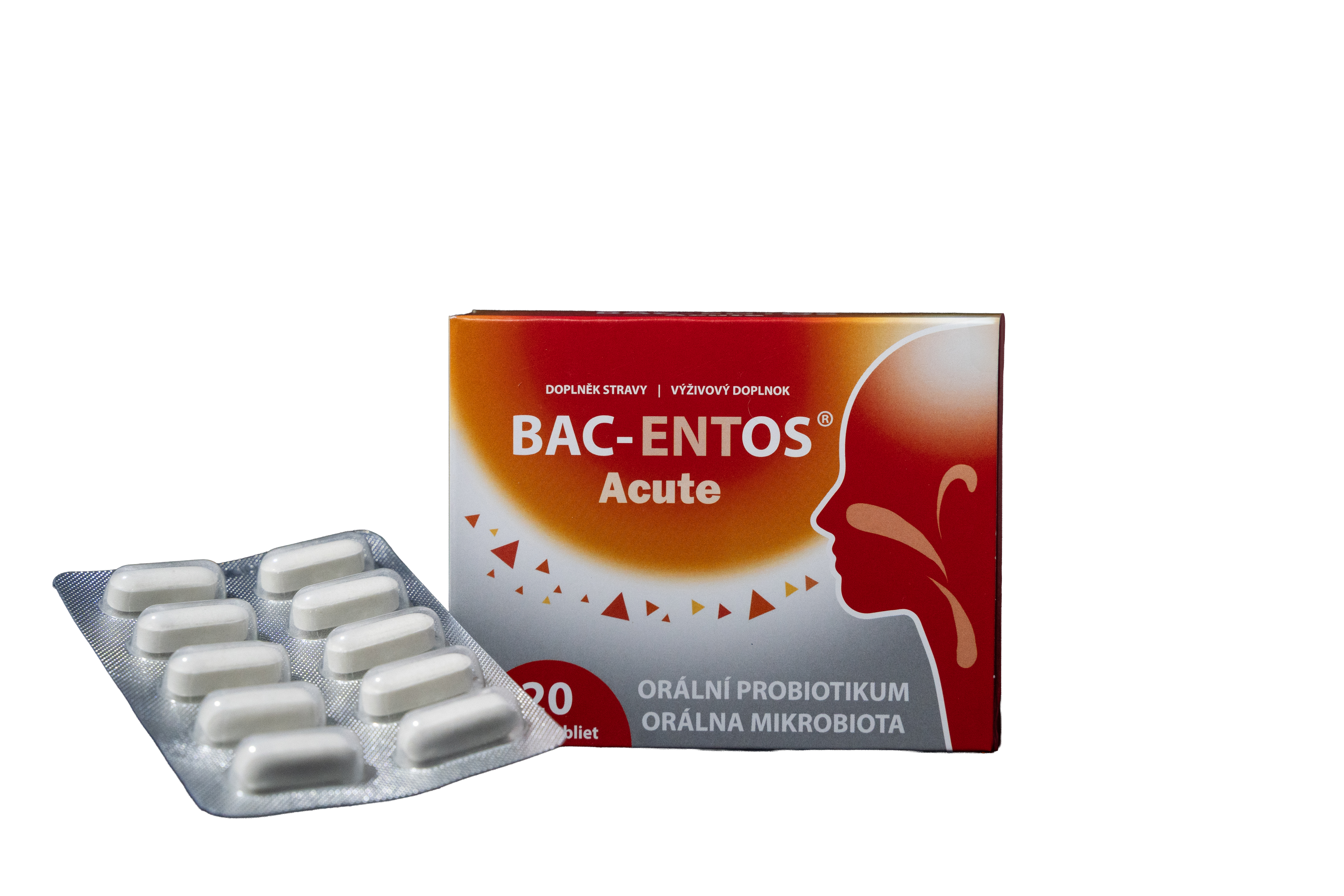 Bac-entos Acute – probiotiká na afty a bolesť hrdla 